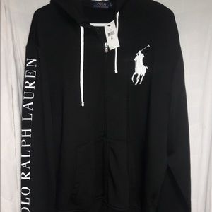 Black and White Ralph Lauren Polo Sweatshirt